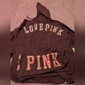 Victoria Secret Pink Campus Pants Hoodie